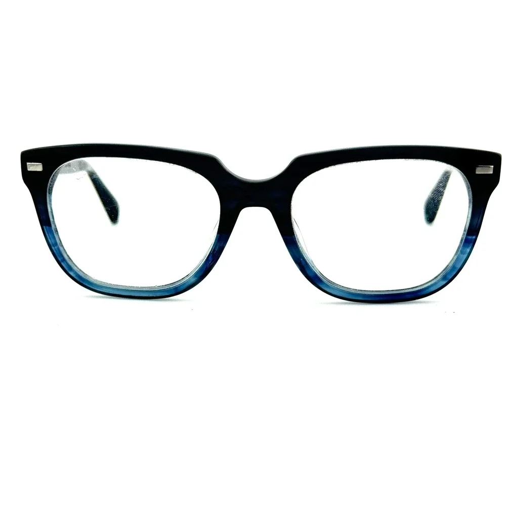 Warby Parker Eyeglasses Duvall 353 51-19-145 Blue Full Rim Frames H13357